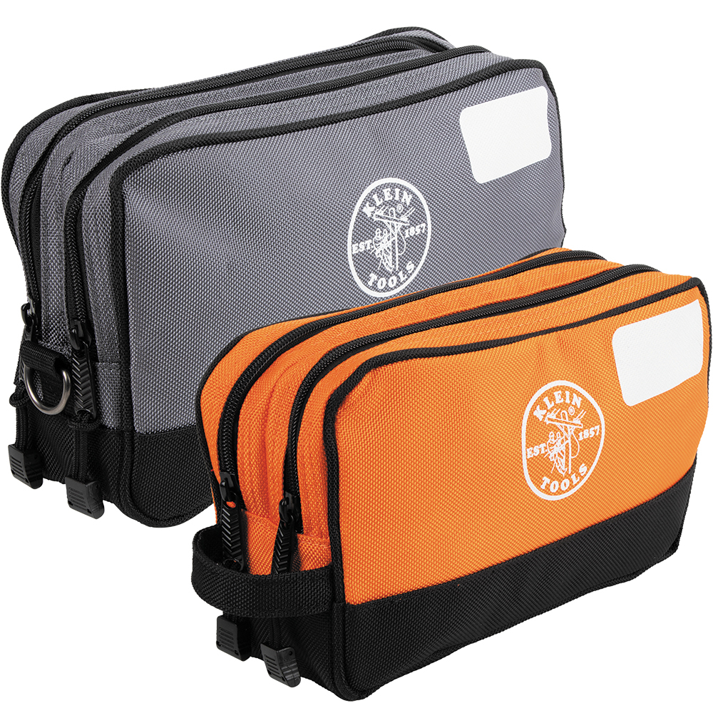 Klein Double Zipper Tool Bag, 2-Pack # 55579