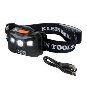 Klein Rechargeable Headlamp with Fabric Strap, 400 Lumens, All-Day Runtime # 56048