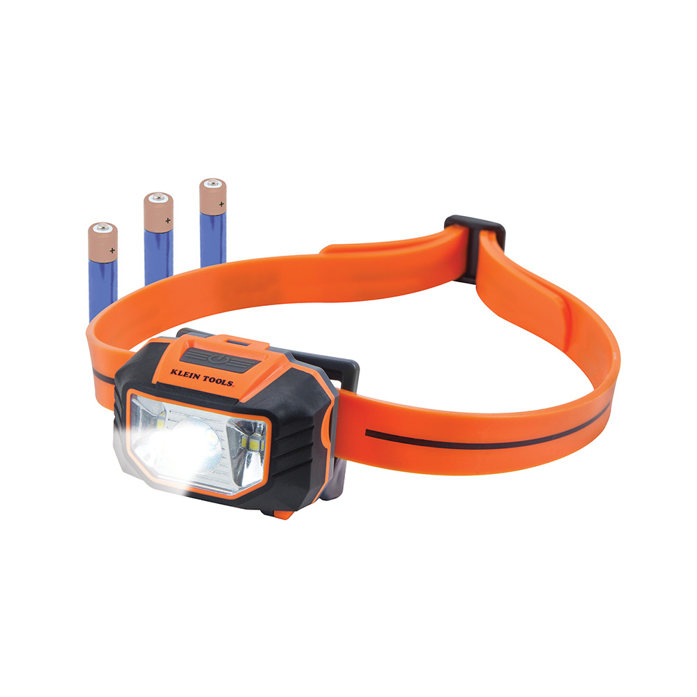 Klein LED Headlamp with Silicone Hard Hat Strap # 56220