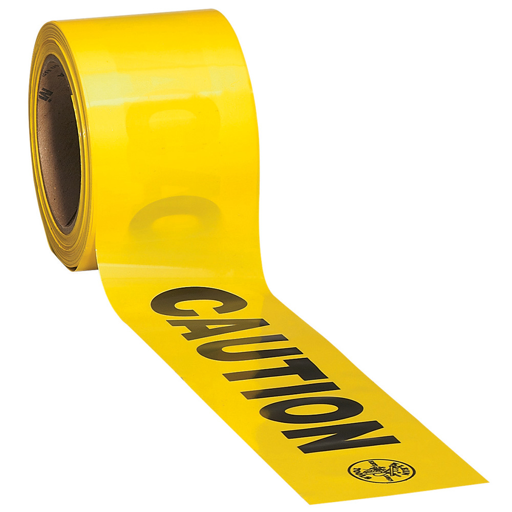 Klein Caution Tape, Barricade, Caution, Yellow, 3-Inch x 200-Foot # 58000