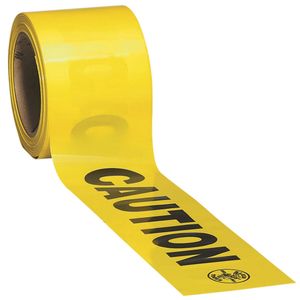 Klein Caution Tape, Barricade, Caution, Yellow, 3-Inch x 1000-Foot