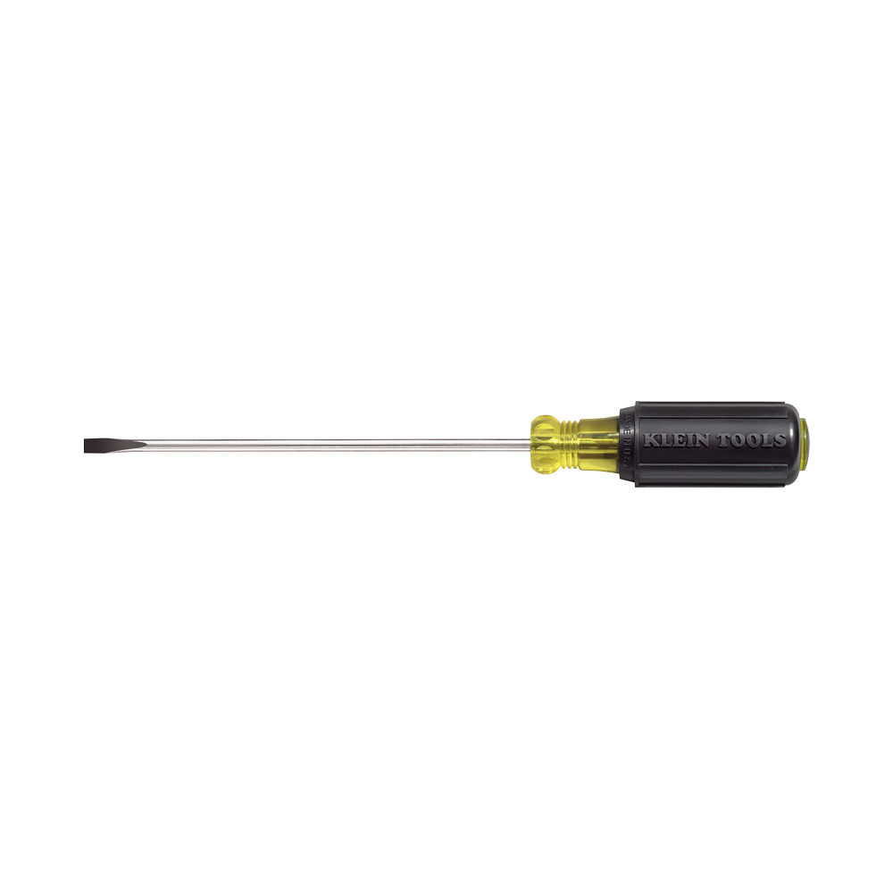 Klein 3/16-Inch Cabinet Screwdriver, 10-Inch Round Shank # 601-10