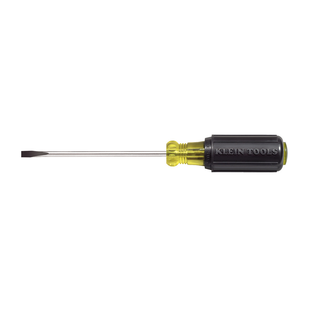 Klein 3/16-Inch Cabinet Screwdriver, 4-Inch Round Shank # 601-4