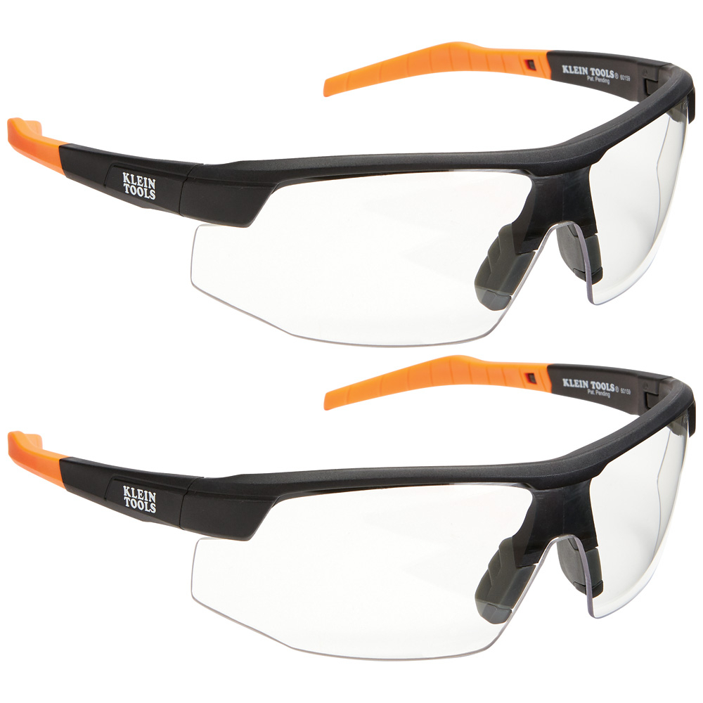 Klein Standard Safety Glasses, Clear Lens, 2-Pack # 60171