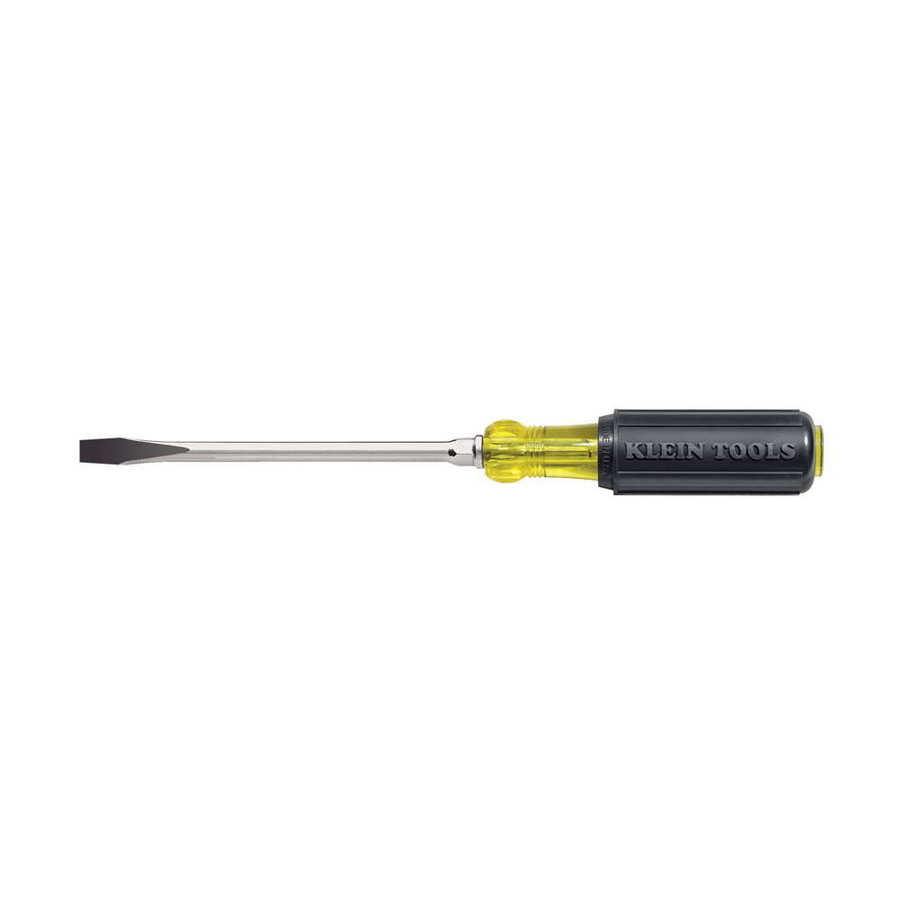 Klein 3/8-Inch Keystone Screwdriver, 10-Inch Round Shank # 602-10