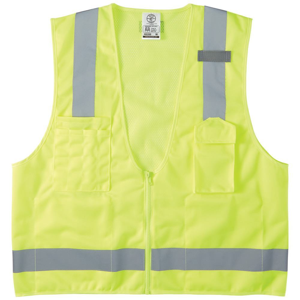 Klein Safety Vest, High-Visibility Reflective Vest, M/L # 60269