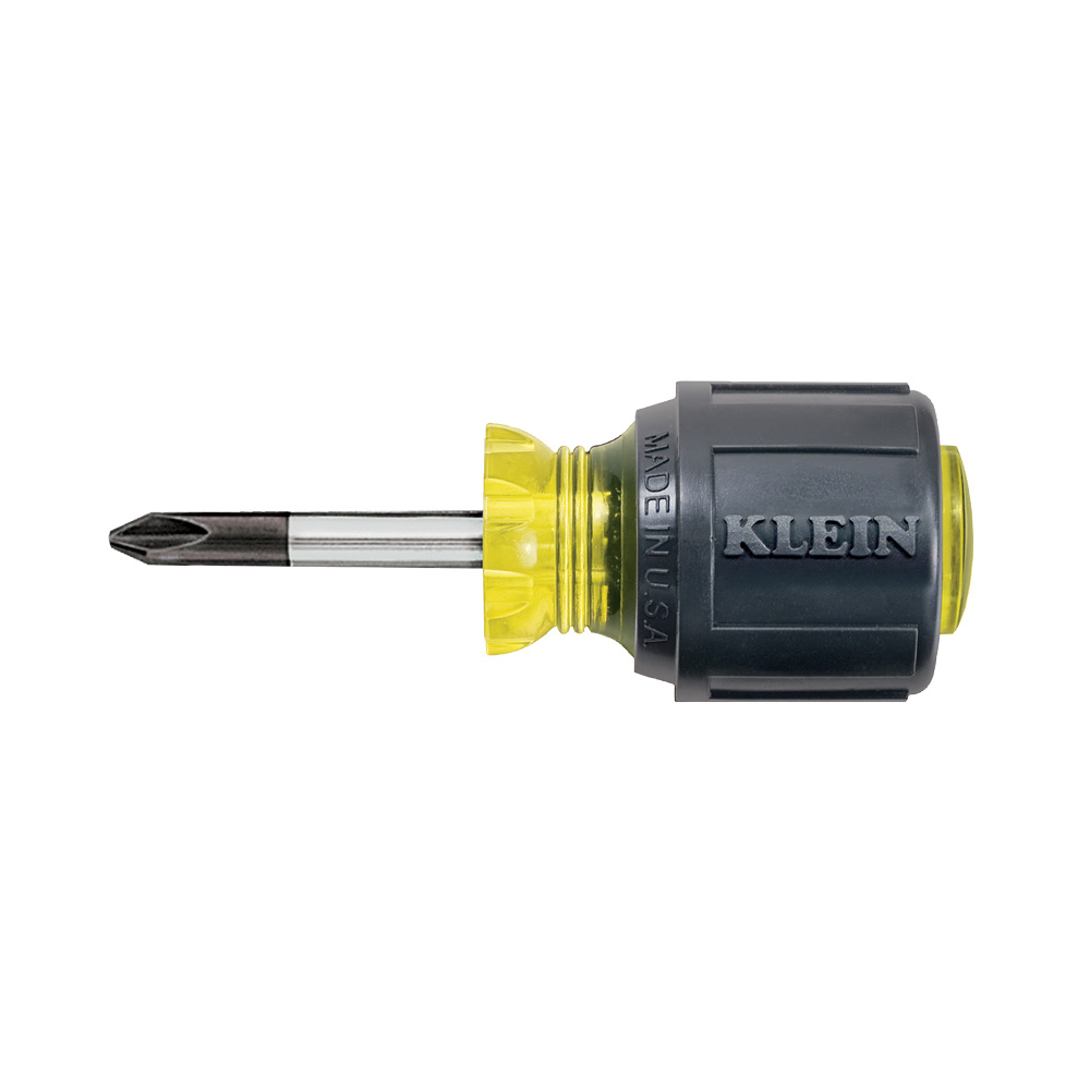 Klein Stubby Screwdriver, #2 Phillips, 1-1/2-Inch Round Shank # 603-1