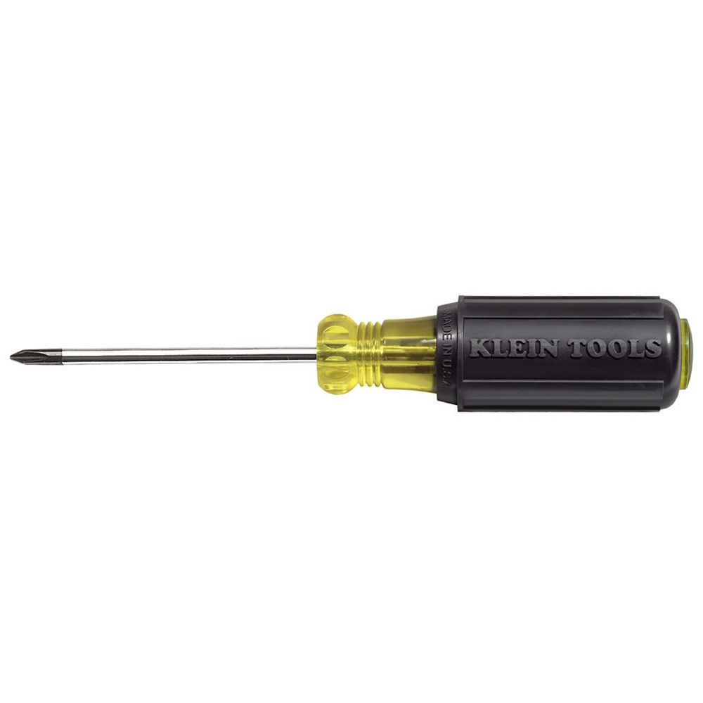 Klein #1 Phillips Screwdriver, 3-Inch Round Shank # 603-3