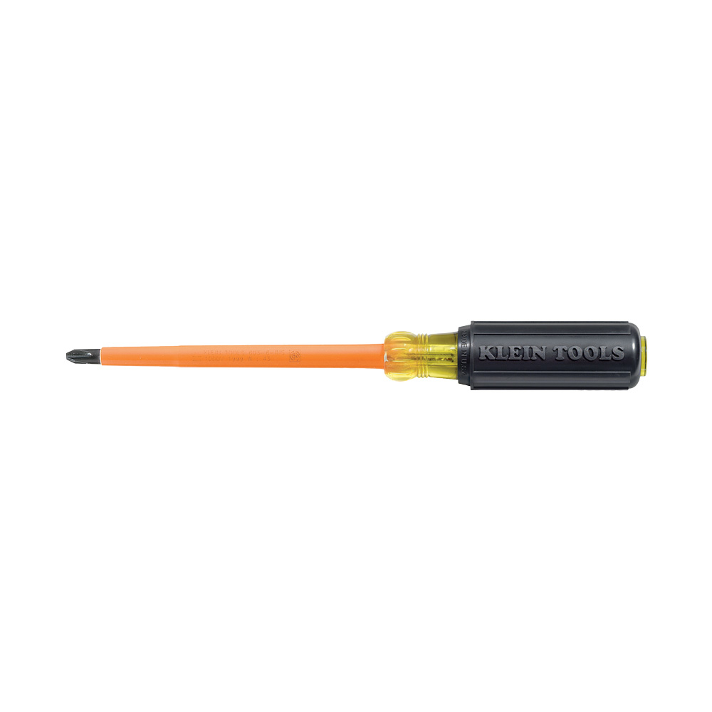 Klein Insulated Screwdriver, #2 Phillips, 4-Inch Round Shank # 603-4-INS