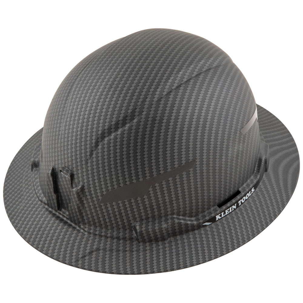 Klein Hard Hat, Premium KARBN Pattern, Non-Vented Full Brim, Class E # 60345