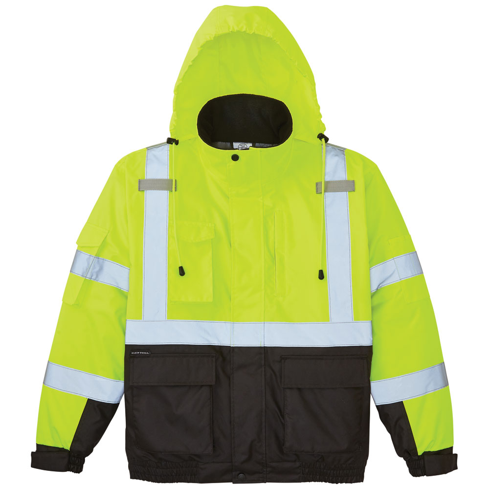 Klein High-Visibility Winter Bomber Jacket, L # 60364