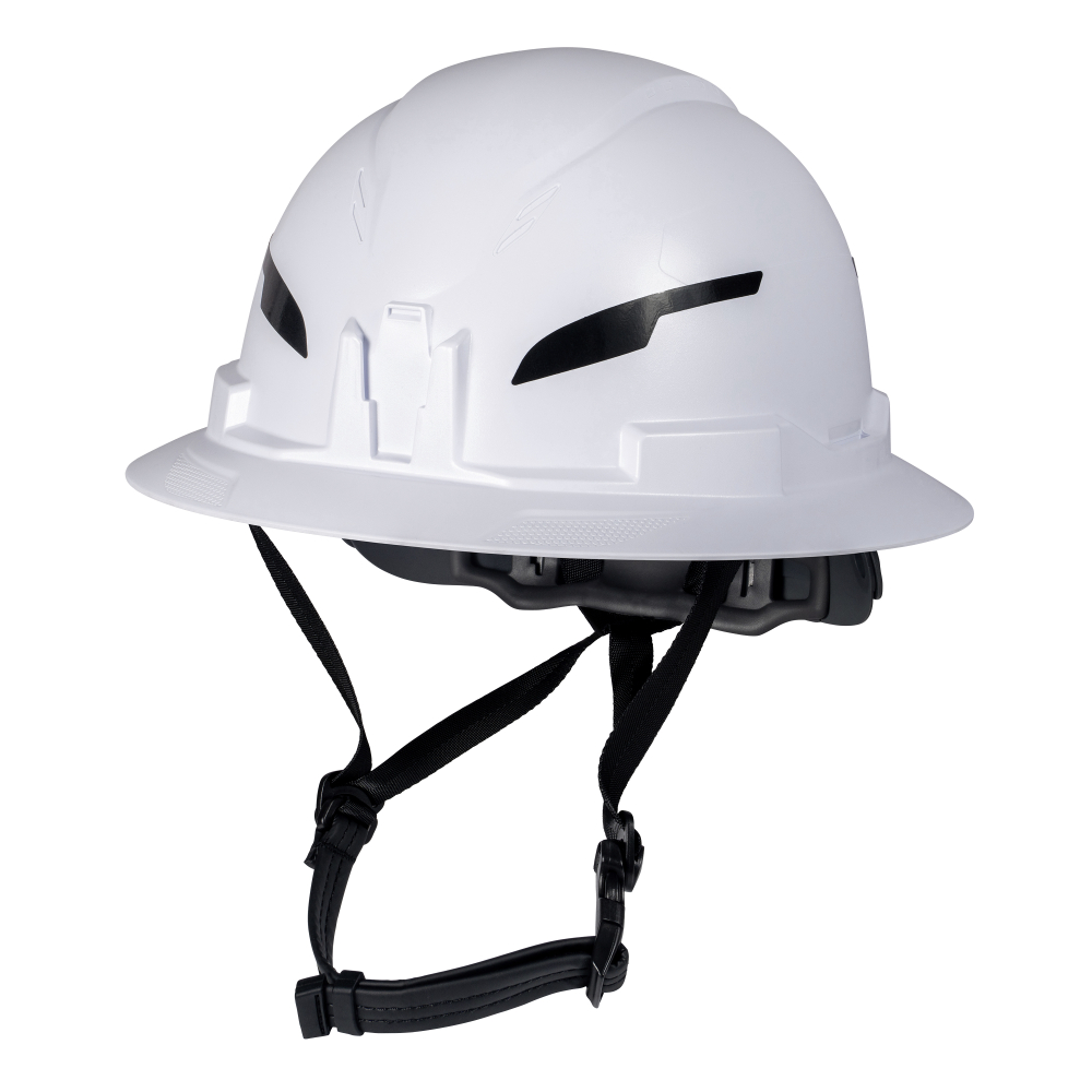 Klein Type-2 Hard Hat, Non-Vented Full Brim Style, White # 60400T2
