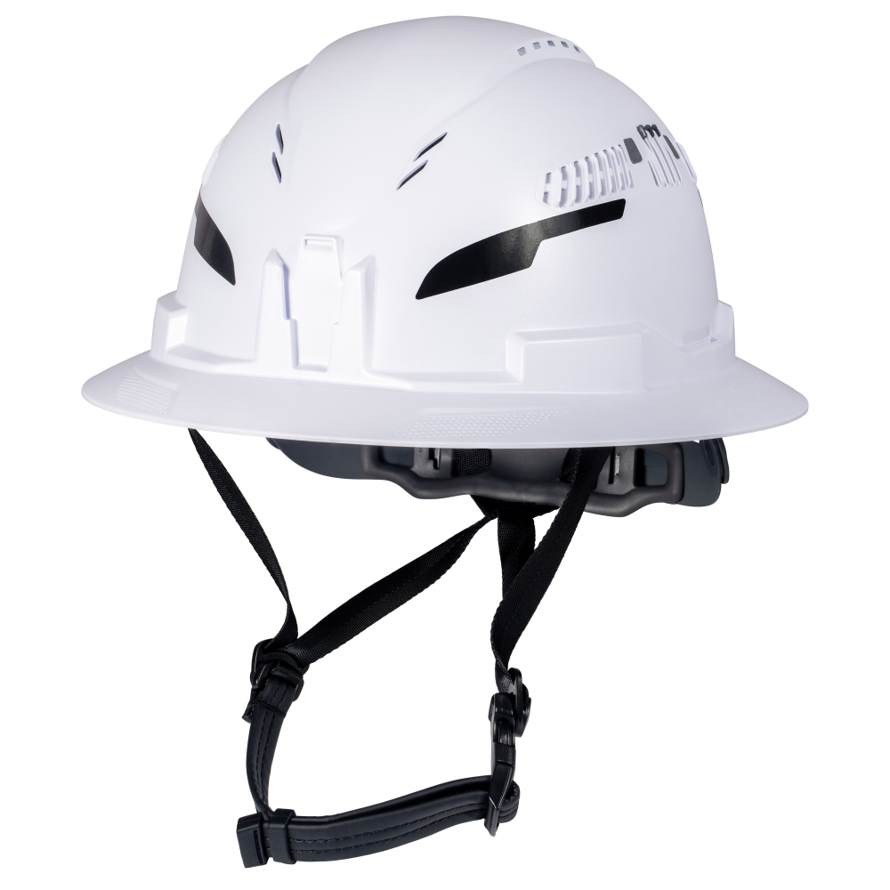 Klein Type-2 Hard Hat, Vented Full Brim Style, White # 60401T2