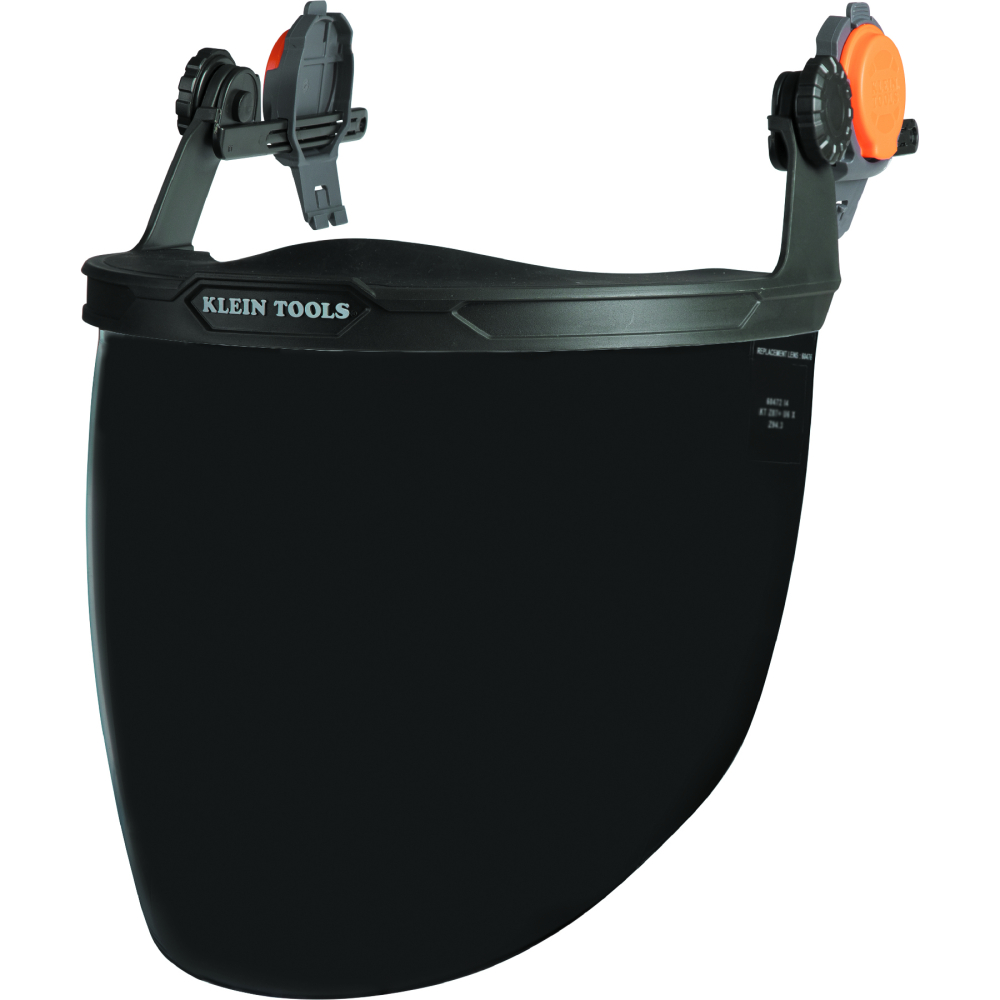 Klein Face Shield, Safety Helmet and Cap-Style Hard Hat, Gray Tint # 60473