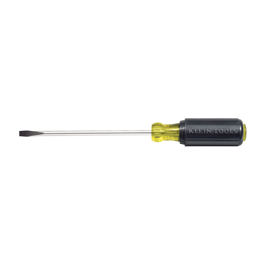 Klein 1/4-Inch Cabinet Screwdriver, 4-Inch Round Shank # 605-4