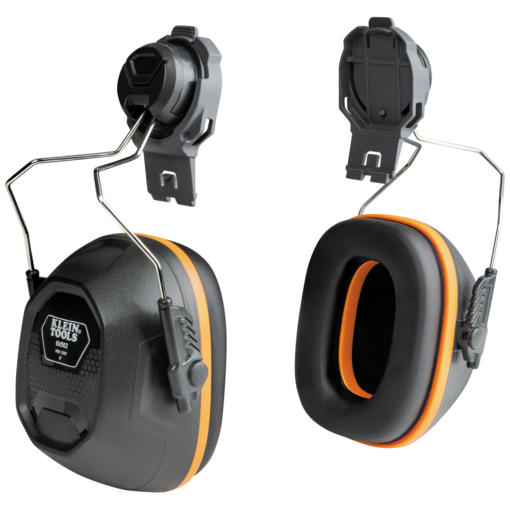 Klein Hard Hat Earmuffs, Full Brim Style # 60502
