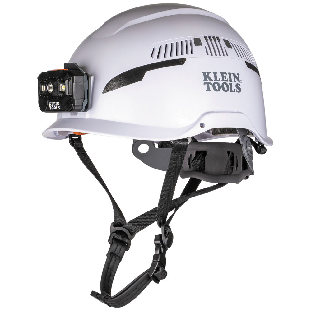 Klein Safety Helmet, Type-2, Vented Class C, with Rechargeable Headlamp # 60526