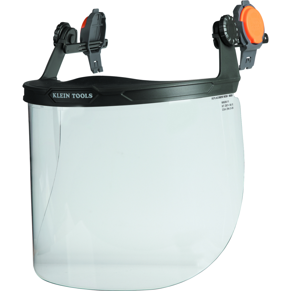 Klein Face Shield, Full Brim Hard Hat, Clear # 60528