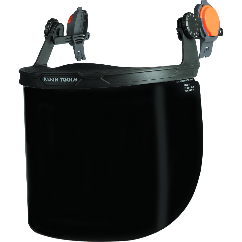 Klein Face Shield, Full Brim Hard Hat, Gray Tint # 60529