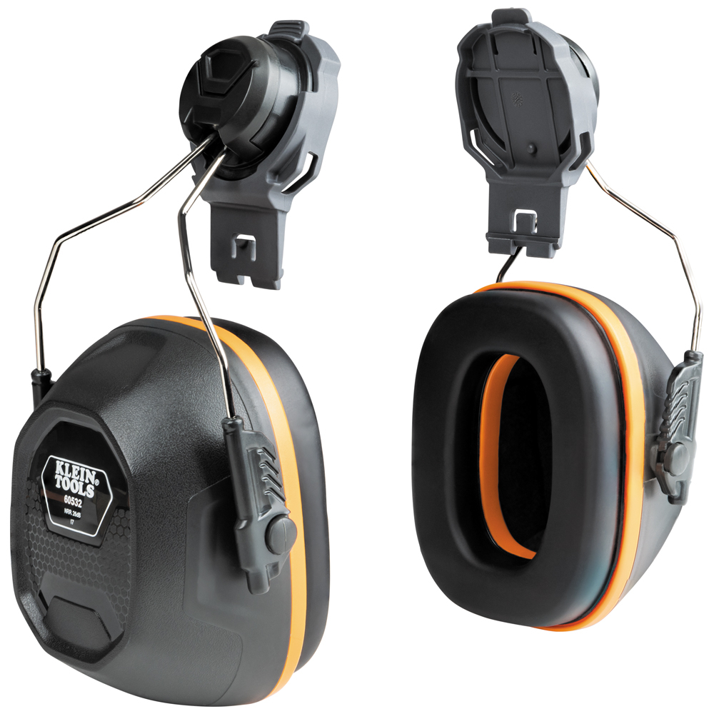 Klein Hard Hat Earmuffs for Cap Style and Safety Helmets # 60532