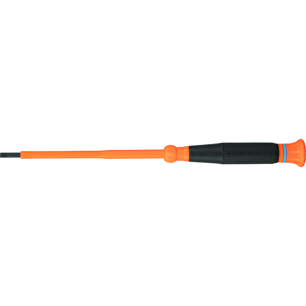 Klein Insulated Precision Screwdriver, 1/8-Inch Slotted, 4-Inch Shank # 6254INS