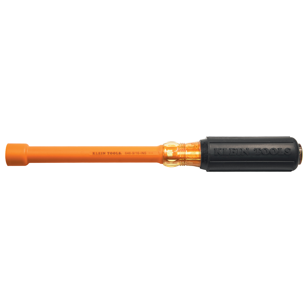 Klein 9/16-Inch Insulated Nut Driver 6-Inch Hollow Shaft # 646916INS