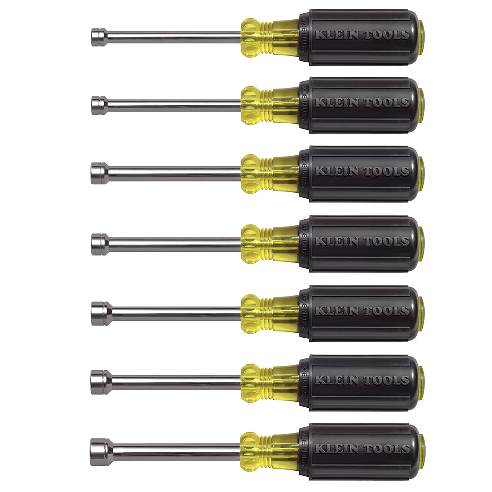 Klein Nut Driver Set, Metric Nut Drivers, 3-Inch Shafts, 7-Piece # 65160