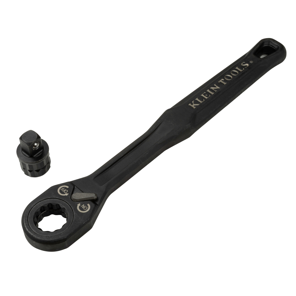 Klein KNECT (M) Pass Through Ratchet and 3/8-Inch Drive Socket Adapter Set # 65408ADP