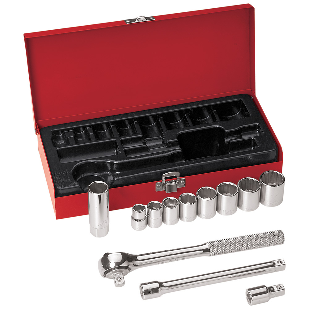 Klein 3/8-Inch Drive Socket Wrench Set, 12-Piece # 65504