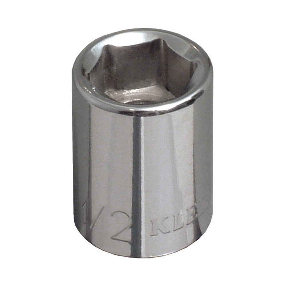 Klein 1/2-Inch Standard 6-Point Socket, 3/8-Inch Drive # 65702