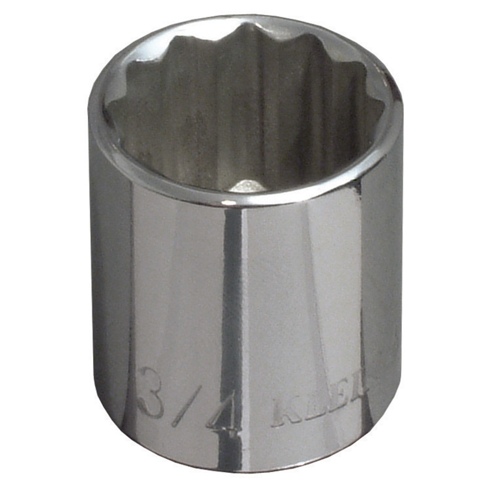 Klein 3/4-Inch Standard 12-Point Socket, 3/8-Inch Drive # 65706