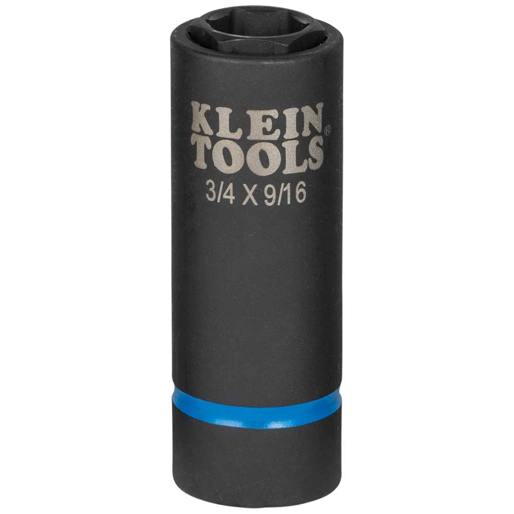 Klein 2-in-1 Impact Socket, 6-Point, 3/4 and 9/16-Inch # 66004