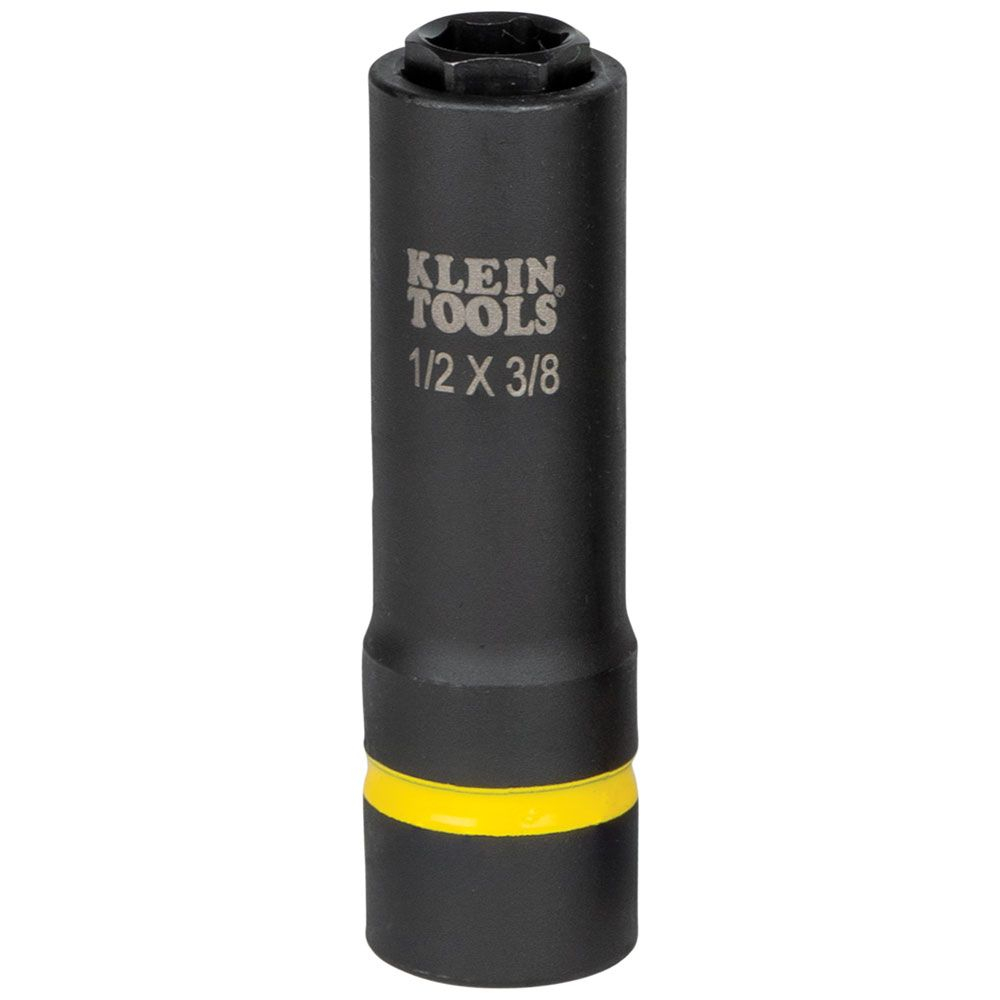 Klein 2-in-1 Impact Socket, 6-Point, 1/2 and 3/8-Inch # 66061