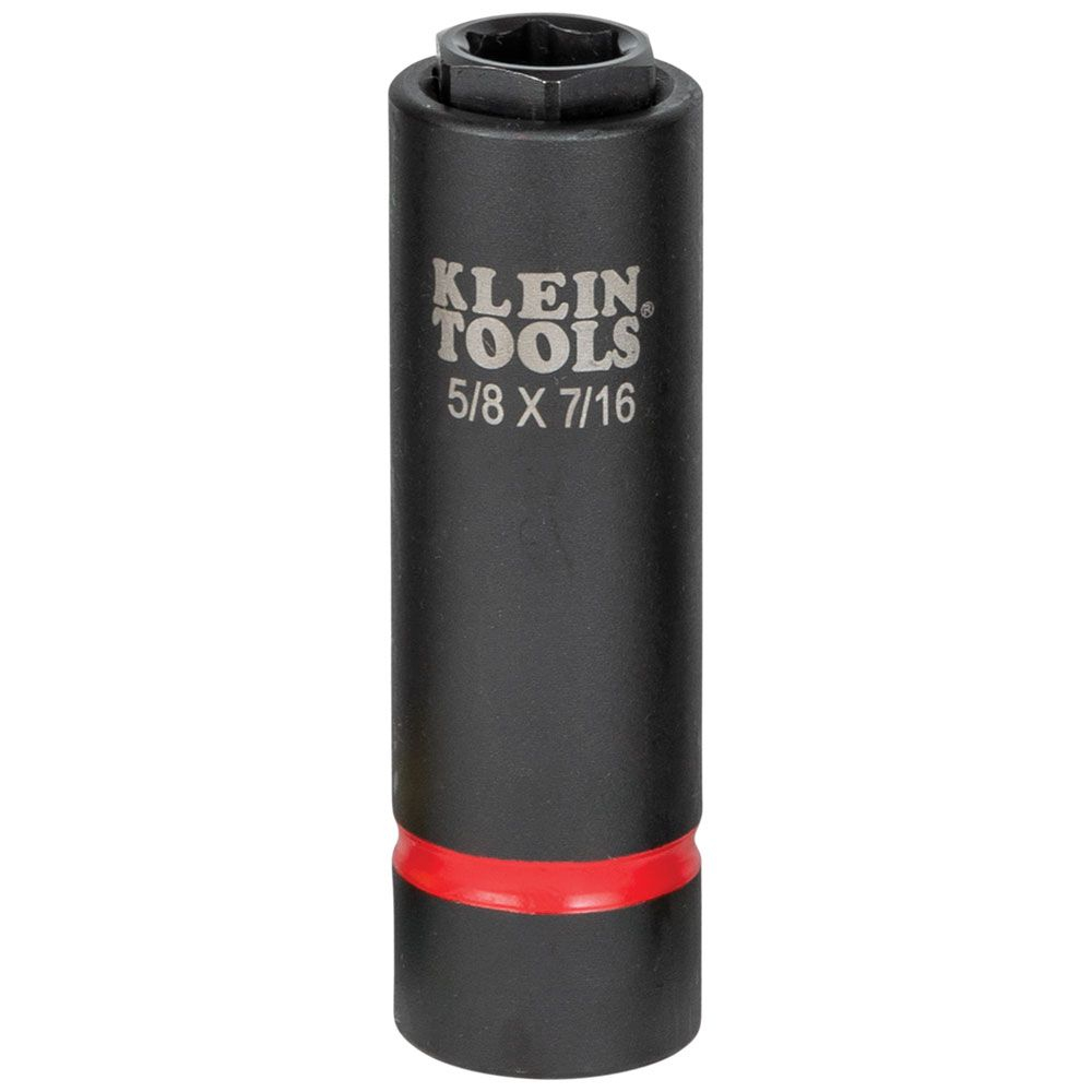 Klein 2-in-1 Impact Socket, 6-Point, 5/8 and 7/16-Inch # 66062