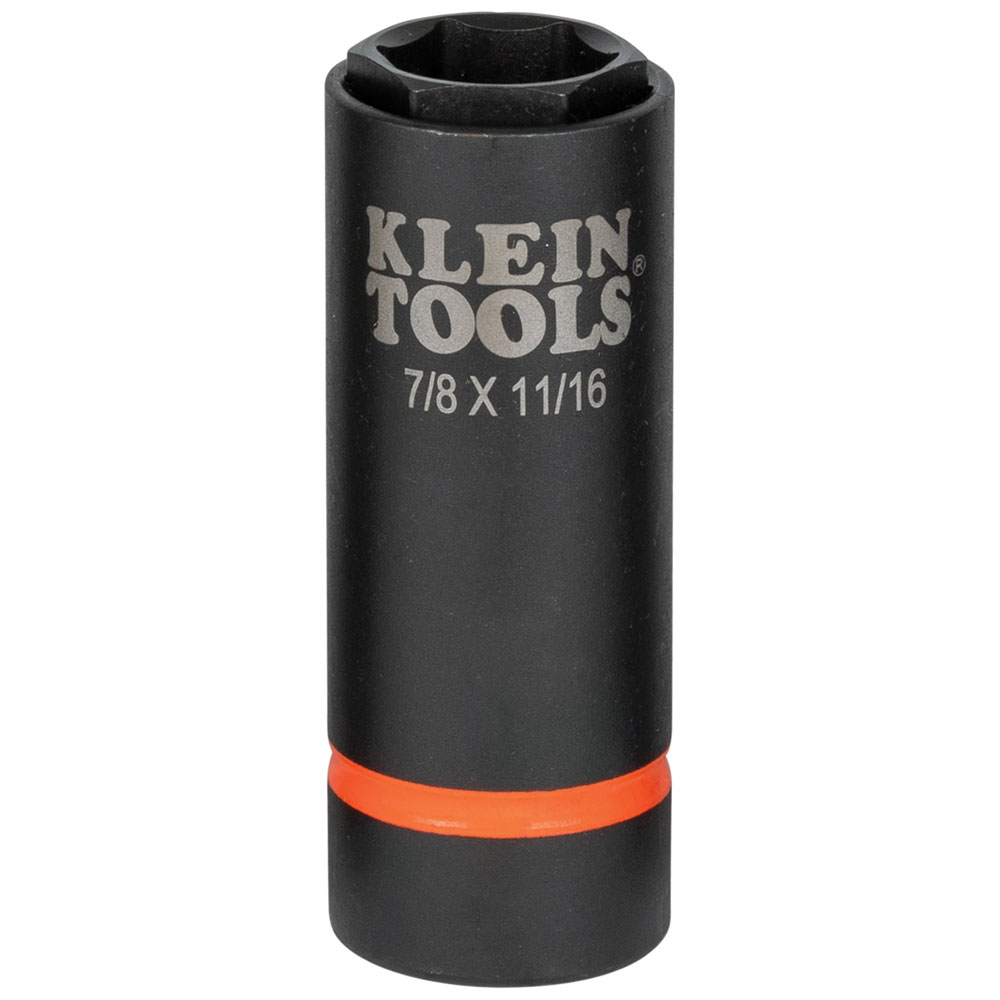 Klein 2-in-1 Impact Socket, 6-Point, 7/8 and 11/16-Inch # 66064