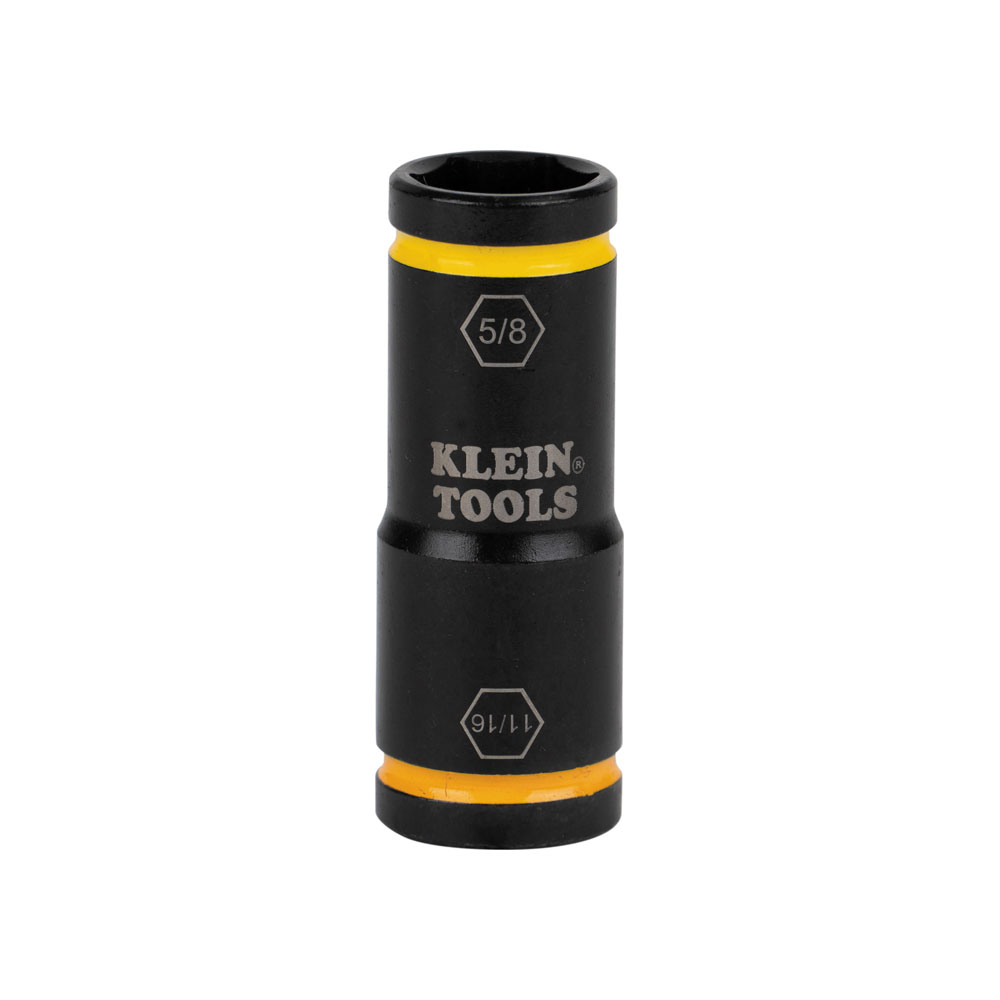 Klein Flip Impact Socket, 11/16 and 5/8-Inch # 66075