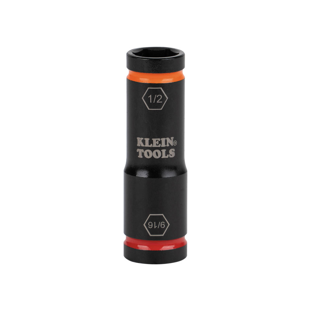Klein Flip Impact Socket, 9/16 and 1/2-Inch # 66076