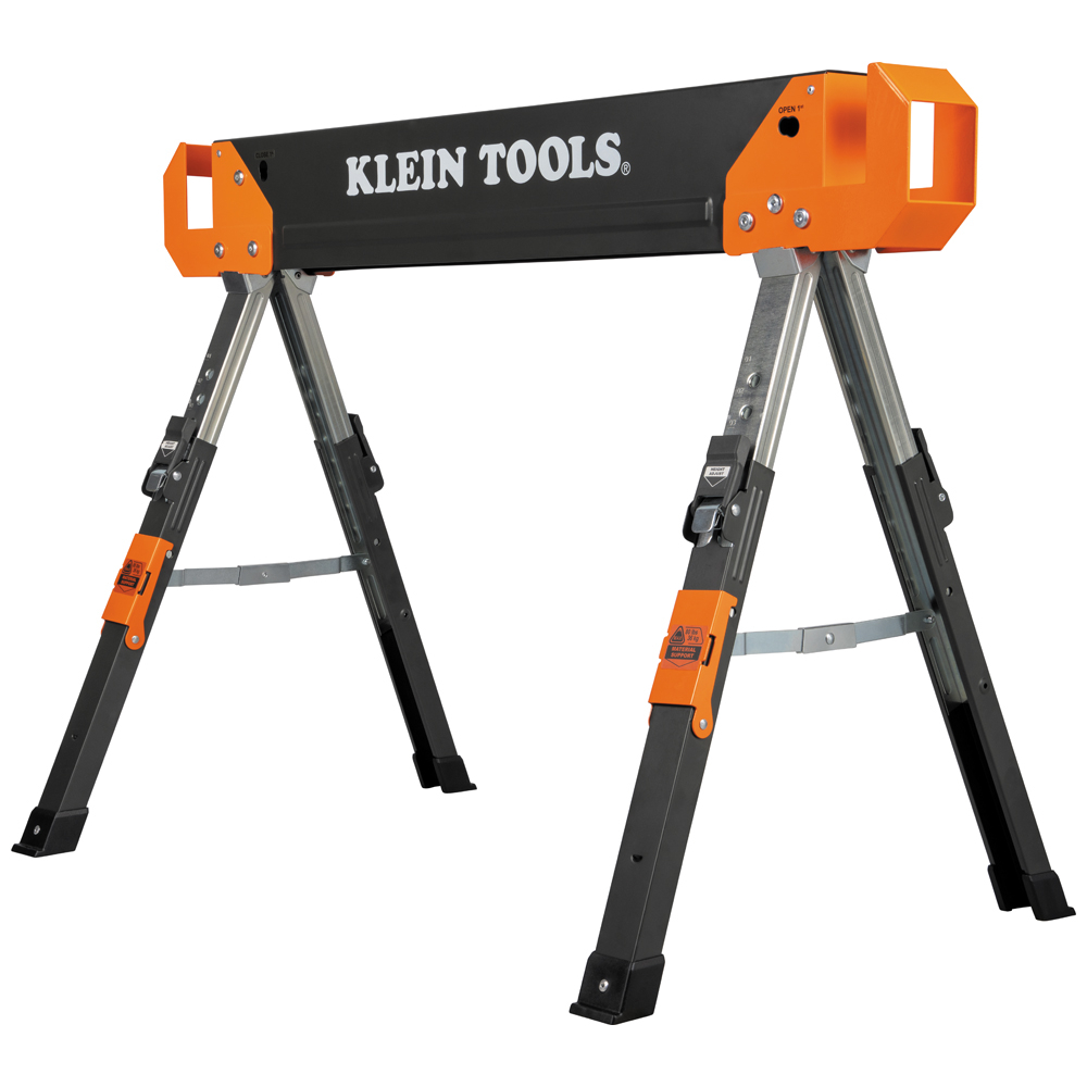 Klein Adjustable-Leg Folding Saw Horse and Jobsite Table, 1-Pack # 66188