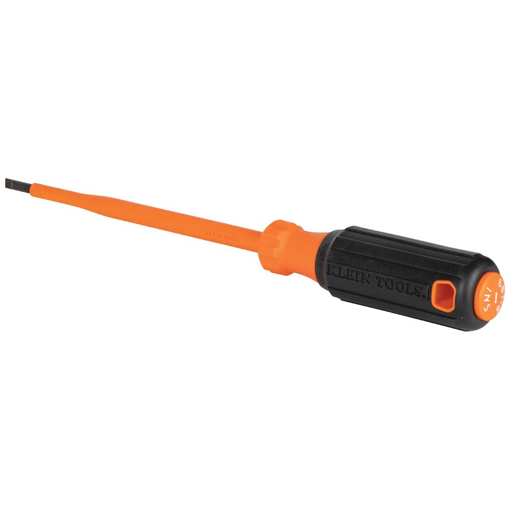 Klein Insulated Screwdriver, 3/16-Inch Cabinet, 6-Inch Round Shank # 6816INS