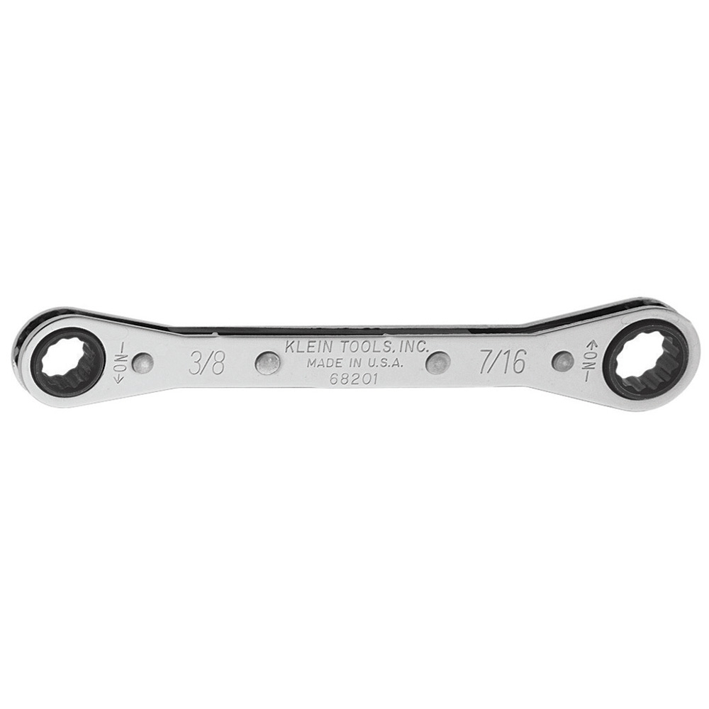 Klein Ratcheting Box Wrench 3/8 x 7/16-Inch # 68201