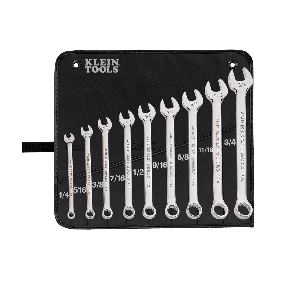 Klein Combination Wrench Set, 9-Piece # 68402