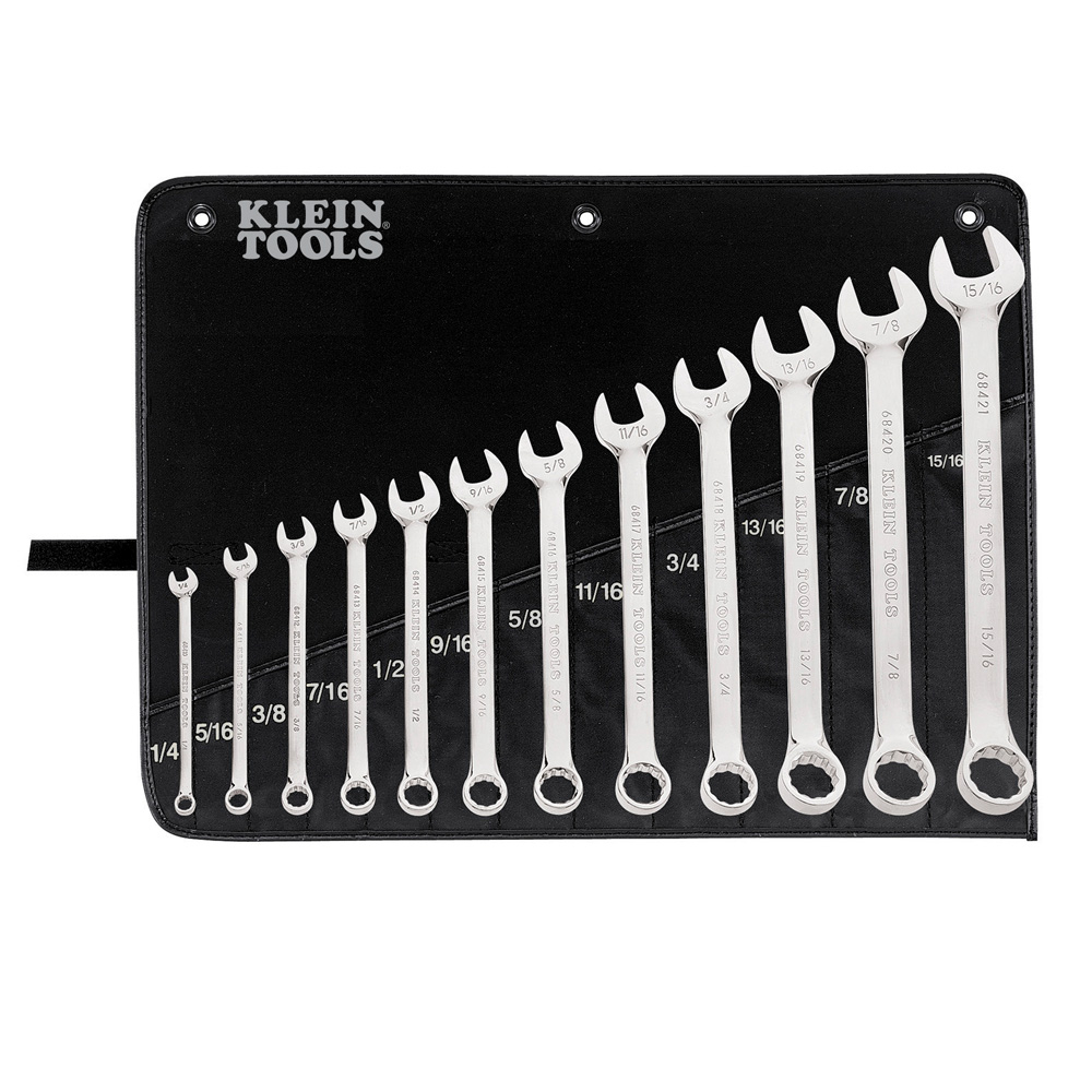 Klein Combination Wrench Set, 12-Piece # 68404