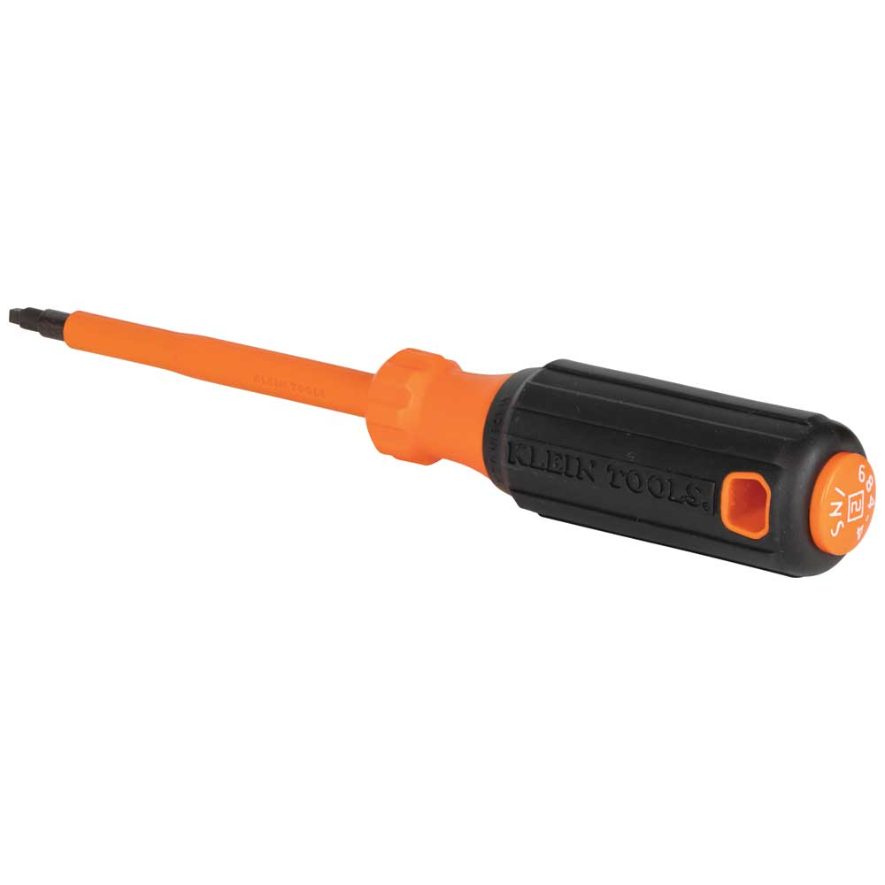 Klein Insulated Screwdriver, #2 Square, 4-Inch Round Shank # 6844INS