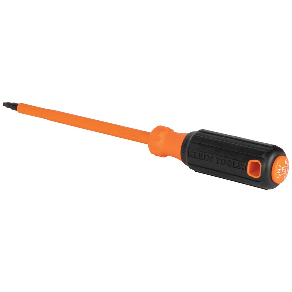 Klein Insulated Screwdriver, #2 Square, 6-Inch Round Shank # 6846INS