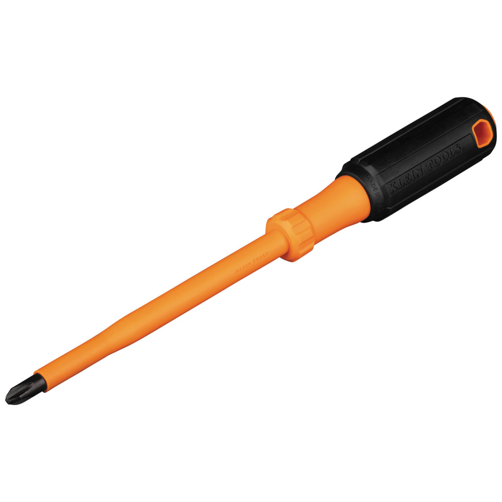 Klein Insulated Screwdriver, #3 Phillips, 6-Inch Round Shank # 6876INS