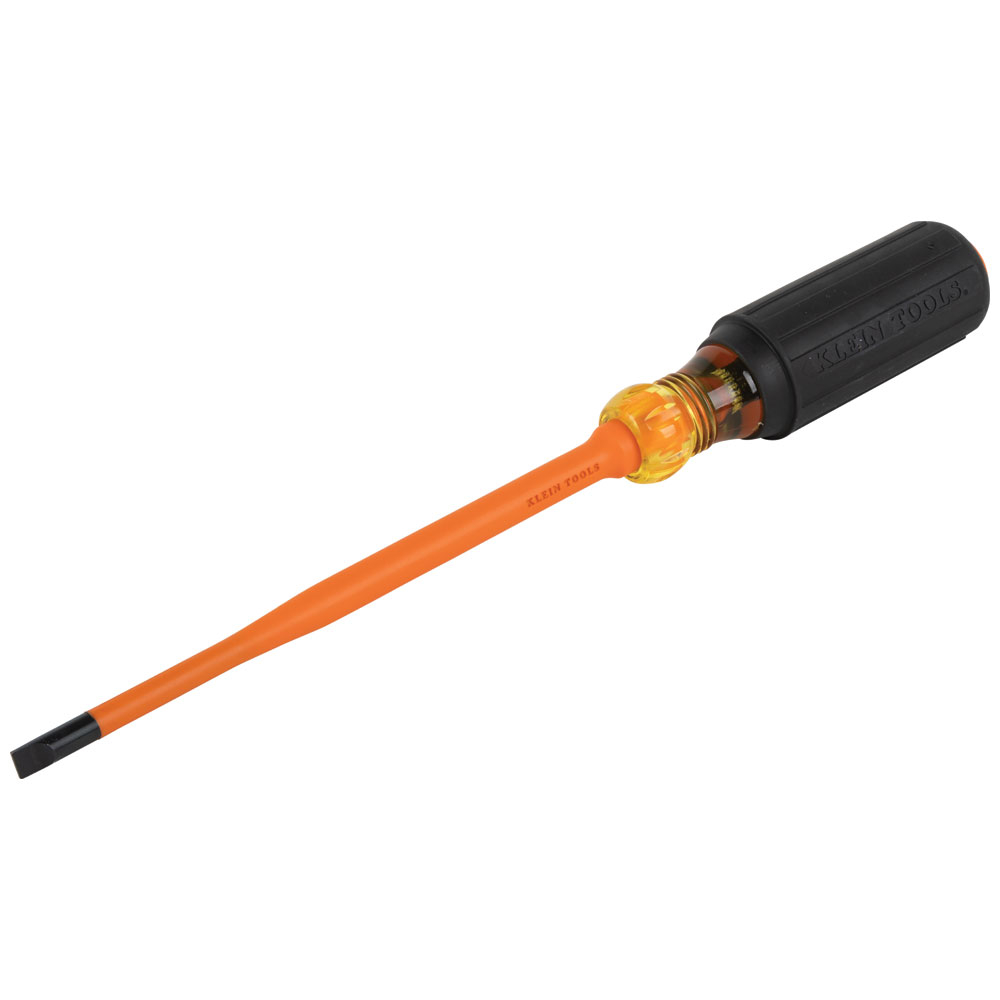 Klein Slim-Tip 1000V Insulated Screwdriver, 1/4-Inch Cabinet, 6-Inch # 6926INS