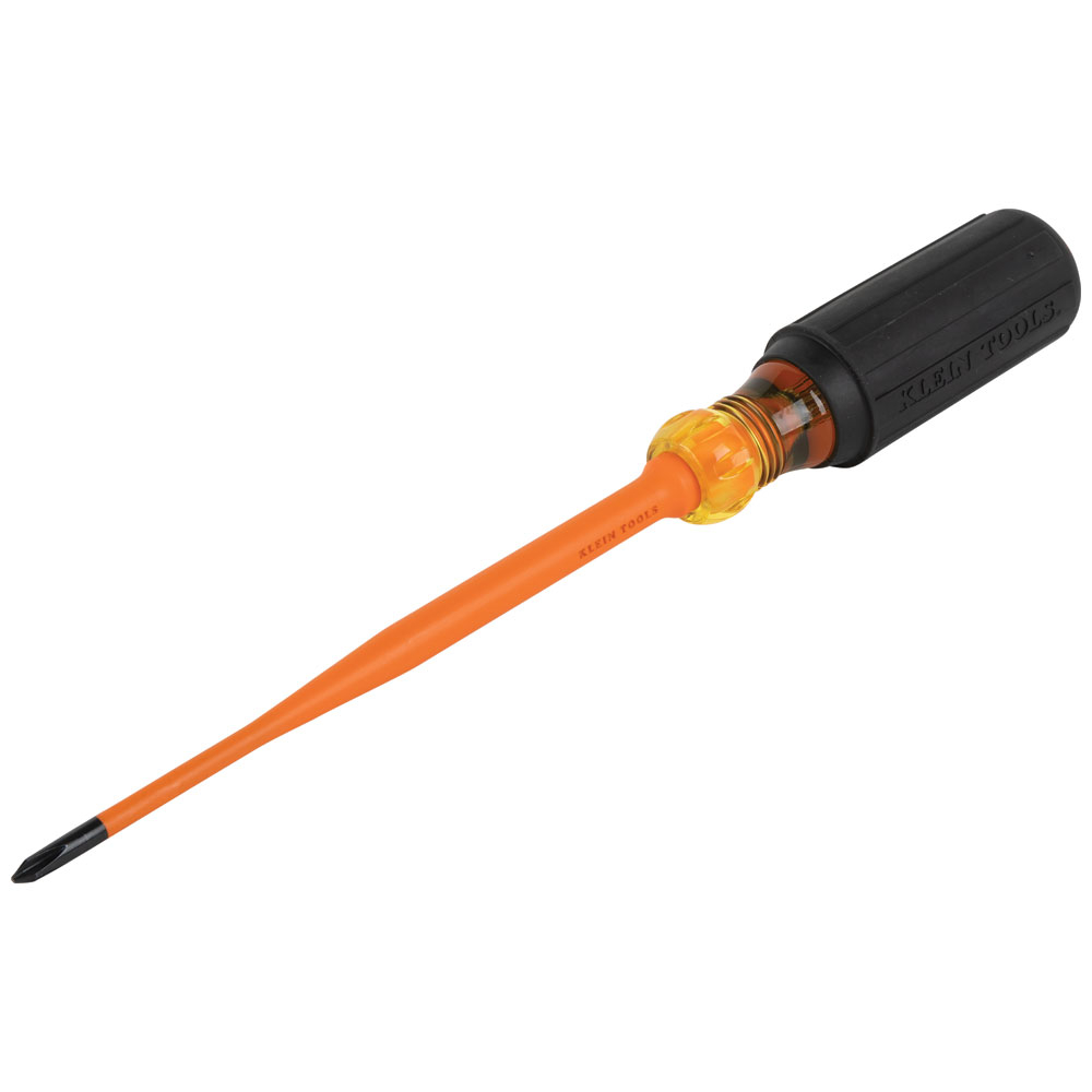 Klein Slim-Tip 1000V Insulated Screwdriver, #1 Phillips, 6-Inch Round Shank # 6956INS
