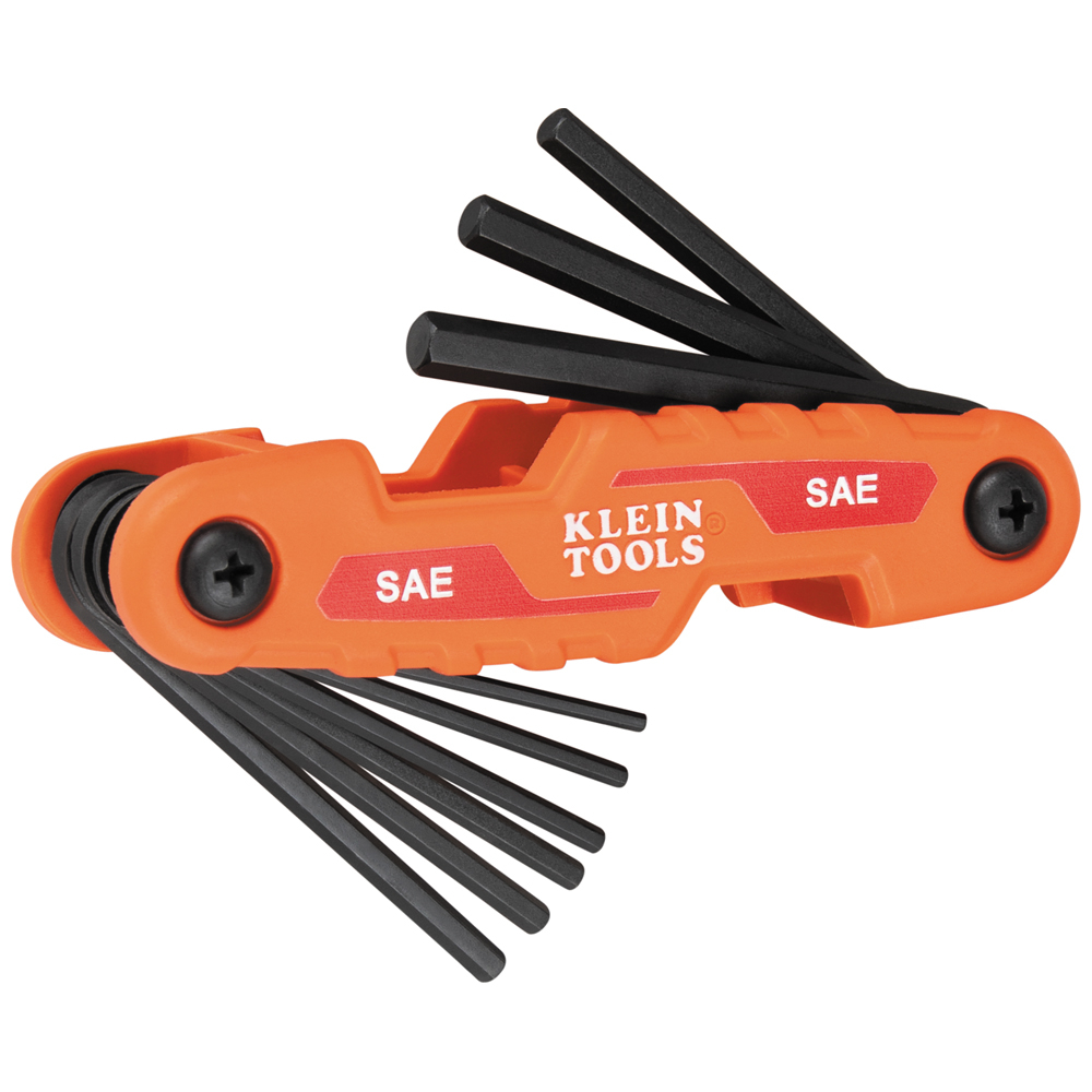 Klein Compact Folding Hex Key Set, SAE # 70540