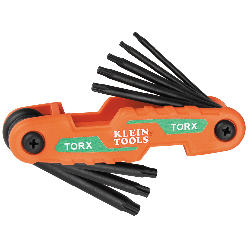 Klein Compact Folding Hex Key Set, 8-Key, Torx Sizes # 70540T