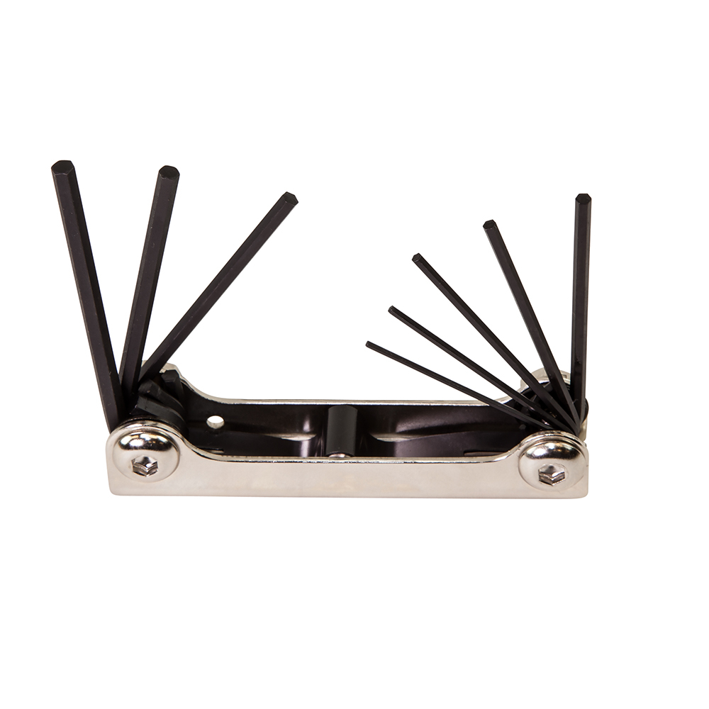 Klein Folding Hex Key Set, 8-Key, SAE Sizes # 70581